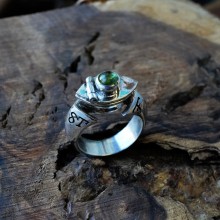 Cosmic Eye Venus in Pisces Canister Ring Silver